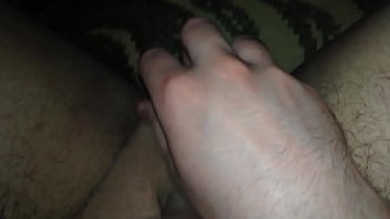 Skinny shaved amateur show his balls