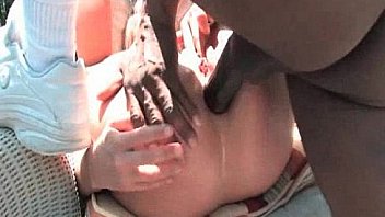 Blonde bitch gets ass hammerd by black dick