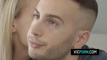 Married couple have rough sex on the couch