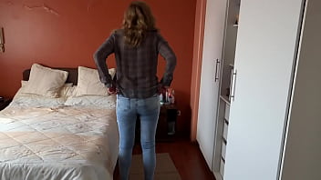 Standing up i start touching my pussy watching them jerk off in front of me