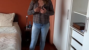 Standing up i start touching my pussy watching them jerk off in front of me