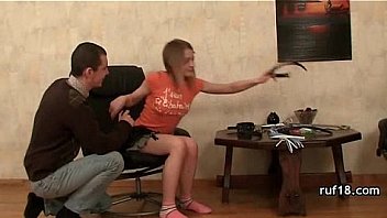 Petite bondage teen in couple hardcore sex