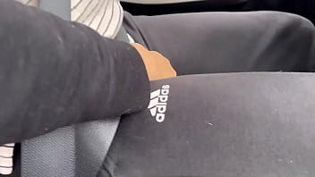 Public sex in the parking lot of my house what a wet vagina