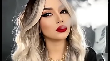 Smoke fetish smoking girl red lipstick ai movie