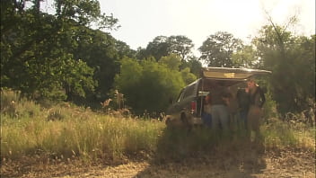 Lauren phoenix gets taken to a clearing for sex