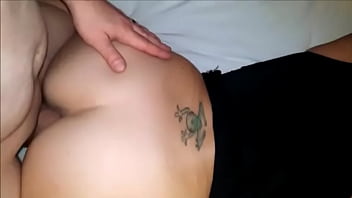 Step sister hugs brother