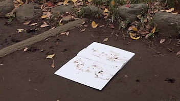 Make dirty shoe footprints on a white notebook