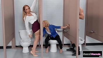 Sacredshemalecom Big Tits Tgirl Winter Xx Doll And Guy Show The Bathrooms Gloryholes To A Coworkerthe Girl Sucks Their Cocks And The Trans Fucks Her And Is Barebacked thumbnail