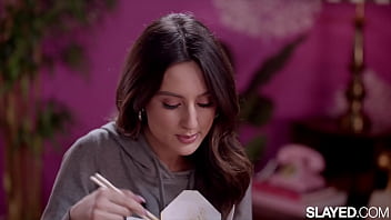 Slayed babe explores her partners body