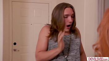 My friend's redhead stepmom sophia locke comes down naked and saw me getting hard milf lets me fuck her pussy while i grab and squeeze her big tits