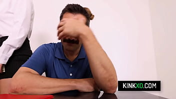 Busty private detectives have foursome with lucky client