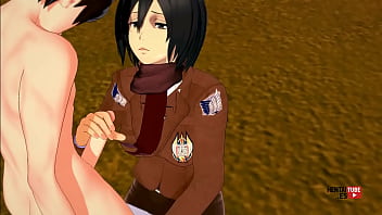Shingeki no kyojin hentai shifting mikasa’s decisive jerk drive culminates in eren's depth charges Shingeki no kyojin hentai shifting mikasa’s decisive jerk drive culminates in eren's depth charges
