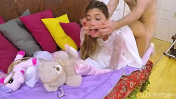 Ahegao tongue pulled and round big butt doggystyle bubble butt bride