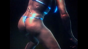 Sexy d woman dancing back side Sexy d woman dancing back side