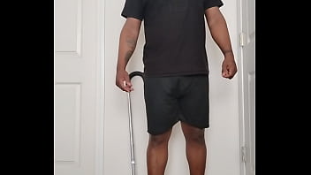 Good morning getting undressed to spread buttocks open