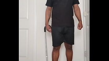 Good morning getting undressed to spread buttocks open