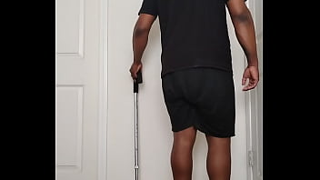 Good morning getting undressed to spread buttocks open