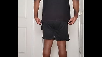 Good morning getting undressed to spread buttocks open