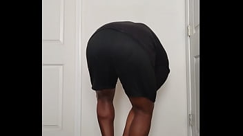 Good morning getting undressed to spread buttocks open