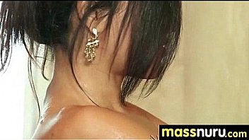 Busty teen gives nuru sex massage 2