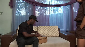 A sexy ebony delivers parcels but sometimes makes mistakes and pays for it with her pussy A sexy ebony delivers parcels but sometimes makes mistakes and pays for it with her pussy
