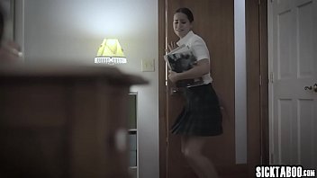 Wet small tits young girl banged by a guy with big thing