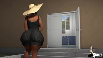 Bbc fucks big booty elderly ebony lady in the shower of a community center