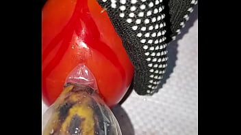 Hot and sexy tomato was seduced