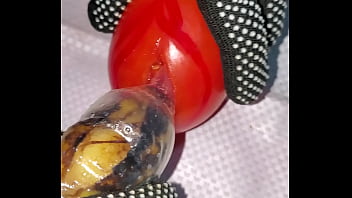 Hot and sexy tomato was seduced