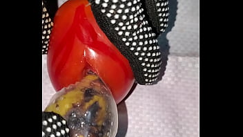 Hot and sexy tomato was seduced
