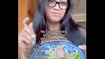 My typical morning breakfast 1 2 cup lean tuna & lettucegeorgia