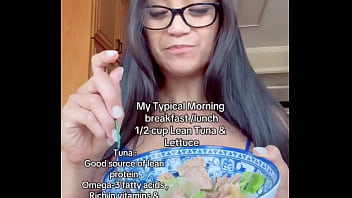 My typical morning breakfast 1 2 cup lean tuna & lettucegeorgia
