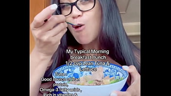 My typical morning breakfast 1 2 cup lean tuna & lettucegeorgia