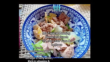 My typical morning breakfast 1 2 cup lean tuna & lettucegeorgia