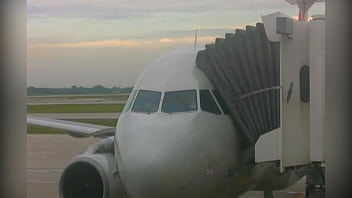 Flight attendants sunny lane & eva angelina in a 3some with eric swiss