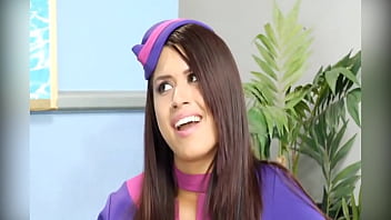 Flight attendants sunny lane & eva angelina in a 3some with eric swiss