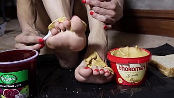Peanut butter jelly & a foot fetish fantasy