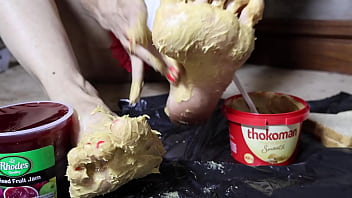 Peanut butter jelly & a foot fetish fantasy