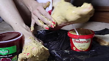 Peanut butter jelly & a foot fetish fantasy