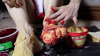 Peanut butter jelly & a foot fetish fantasy