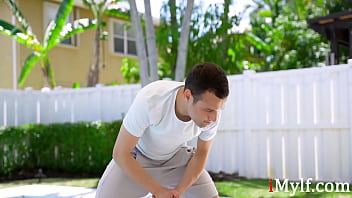 Milf fucks her teen trainer