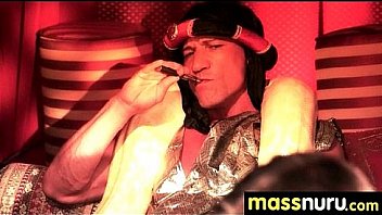 Nuru massage ends with a hot shower fuck 8