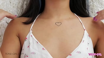 Sexy teen brunette student has cute pussy