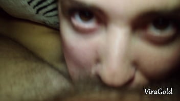 Full mouth of sperm in my wife