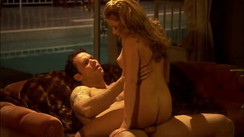 Christie lee gets fucked on couch by inked man