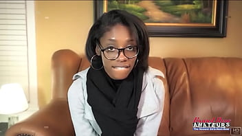 Nerdy brunette cutie sylvia gets her ass and pussy banged and swallows cum