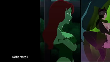 Cat and bat corrupted by poison ivy to take over gotham city