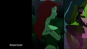 Cat and bat corrupted by poison ivy to take over gotham city