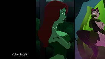 Cat and bat corrupted by poison ivy to take over gotham city