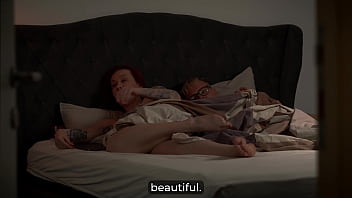 Step mom’s naughty routine turns into hot creampie in shared bed